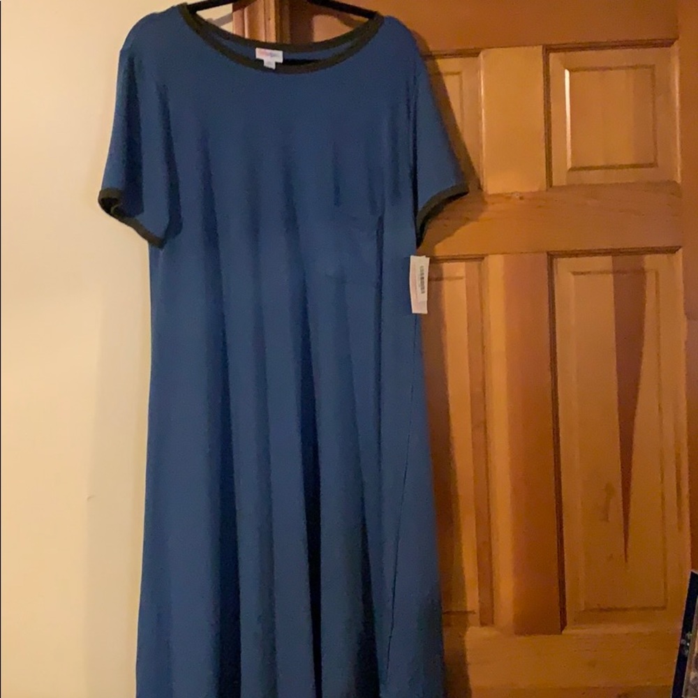 NWT Lularoe slate blue Carly